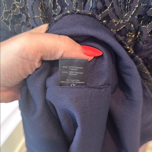 GUC Dress The Population Lidia Lace V-Neck Cocktail Dress - Picture 10 of 11